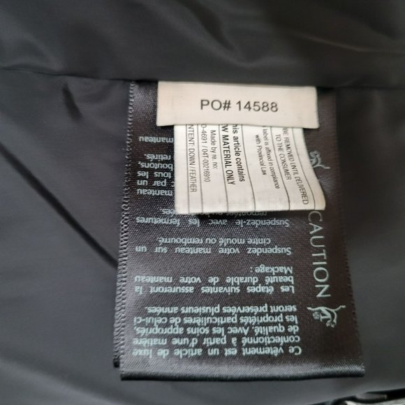 Mackage Black Down Coat with Natural Fur Signature Mackage Collar - Size S - Picture 14 of 16